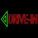 Double Stroke Drive In With Arrow Handmade Art Neon Sign