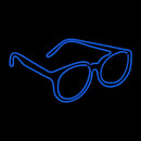Double Stroke Glasses Logo Handmade Art Neon Sign