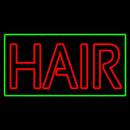 Double Stroke Hair With Green Border Handmade Art Neon Sign