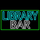 Double Stroke Library Bar Handmade Art Neon Sign
