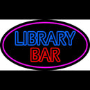 Double Stroke Library Bar Handmade Art Neon Sign