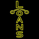 Double Stroke Loan Handmade Art Neon Sign