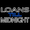 Double Stroke Loans Till Midnight Handmade Art Neon Sign