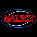 Double Stroke Mailbox Oval Style Handmade Art Neon Sign