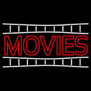 Double Stroke Movies Block Handmade Art Neon Sign