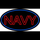 Double Stroke Navy Handmade Art Neon Sign