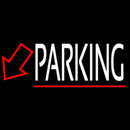 Double Stroke Parking With Down Arrow Handmade Art Neon Sign