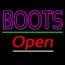 Double Stroke Pink Boots Open Handmade Art Neon Sign