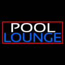 Double Stroke Pool Lounge With Red Border Handmade Art Neon Sign
