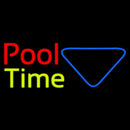 Double Stroke Pool Time With Billiard Handmade Art Neon Sign