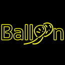 Double Stroke Yellow Balloon Handmade Art Neon Sign