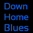 Down Home Blues Handmade Art Neon Sign