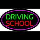 Driving School Purple Oval Handmade Art Neon Sign