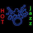Drummer In Jazz Handmade Art Neon Sign