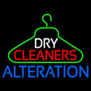 Dry Cleaners Hanger Logo Alteration Handmade Art Neon Sign