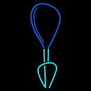 Exclamation Drops Handmade Art Neon Sign