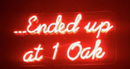 Ended up in 1 oak neon sign Handmade Art Neon Sign
