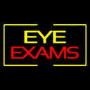 Eye Exam With Yellow Border Handmade Art Neon Sign