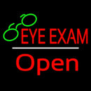 Eye Exams Open White Line Handmade Art Neon Sign