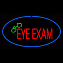 Eye Exams Oval Blue Handmade Art Neon Sign