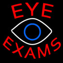 Eye Exams With Eye Logo Handmade Art Neon Sign