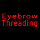 Eyebrow Threading Handmade Art Neon Sign