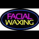 Facial Waxing Oval Blue Handmade Art Neon Sign