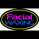 Facial Waxing Oval Yellow Handmade Art Neon Sign