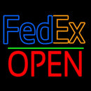 Fedex Logo With Open 1 Handmade Art Neon Sign