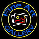 Fine Art Gallery With Logo Handmade Art Neon Sign