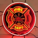 Fire Department Handmade Art Neon Sign
