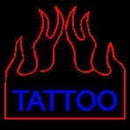Flaming Tattoo Handmade Art Neon Sign