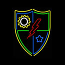 Flash Shield Logo Handmade Art Neon Sign