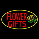 Flower Gifts In Block Oval Handmade Art Neon Sign