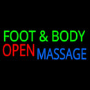Foot And Body Massage Open Handmade Art Neon Sign