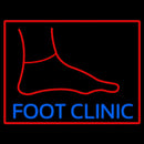 Foot Clinic With Foot Handmade Art Neon Sign