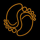 Foot Red Logo Handmade Art Neon Sign