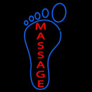 Foot With Double Stroke Massage Handmade Art Neon Sign