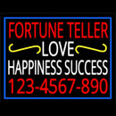 Fortune Teller Love Happiness Success With Phone Number Handmade Art Neon Sign
