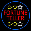 Fortune Teller With Blue Border Handmade Art Neon Sign