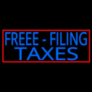 Free Filing Taxes Handmade Art Neon Sign