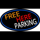 Free Her Parking Oval With Blue Border Handmade Art Neon Sign