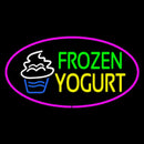 Frozen Yogurt Oval Pink Handmade Art Neon Sign