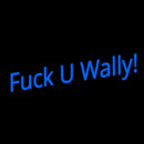 Fuck U Wally Handmade Art Neon Sign