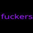 Fuckers Handmade Art Neon Sign