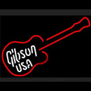 GIBSON USA ELECTRIC GUITAR Handmade Art Neon Sign