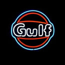 GULF OIL LOGO BEER BAR Handmade Art Neon Sign