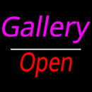 Gallery Open White Line Handmade Art Neon Sign