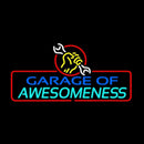 Garage Of Awesomeness Handmade Art Neon Sign
