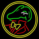Gator Face Man Handmade Art Neon Sign